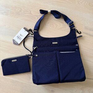 Baggallini - On Track Zip Crossbody w/ RFID Wristlet - Navy